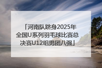 河南队跻身2025年全国U系列羽毛球比赛总决赛U12组男团八强