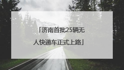 济南首批25辆无人快递车正式上路