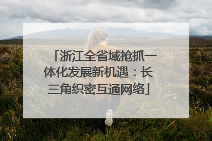 浙江全省域抢抓一体化发展新机遇：长三角织密互通网络