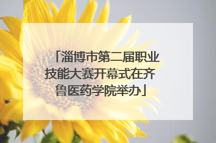 淄博市第二届职业技能大赛开幕式在齐鲁医药学院举办