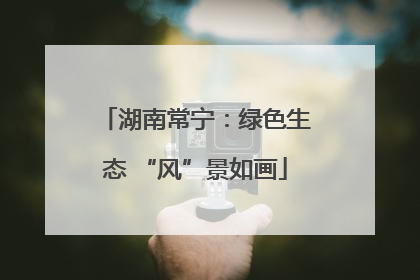 湖南常宁：绿色生态 “风”景如画