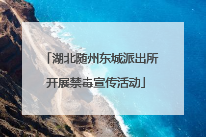 湖北随州东城派出所开展禁毒宣传活动