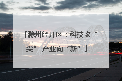 滁州经开区：科技攻“尖” 产业向“新”