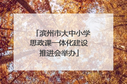 滨州市大中小学思政课一体化建设推进会举办