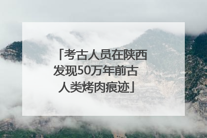 考古人员在陕西发现50万年前古人类烤肉痕迹