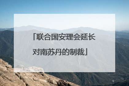 联合国安理会延长对南苏丹的制裁