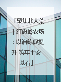 聚焦北大荒｜红旗岭农场：以演练促提升 筑牢平安基石