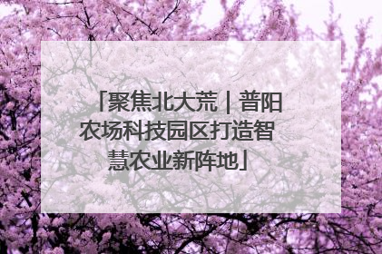 聚焦北大荒｜普阳农场科技园区打造智慧农业新阵地