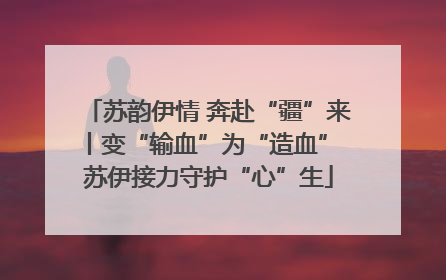 苏韵伊情 奔赴“疆”来丨变“输血”为“造血” 苏伊接力守护“心”生