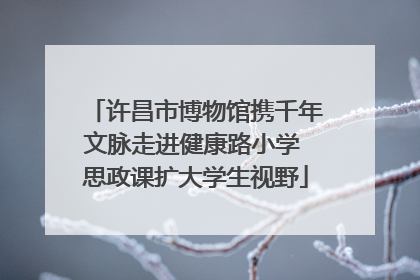 许昌市博物馆携千年文脉走进健康路小学 思政课扩大学生视野