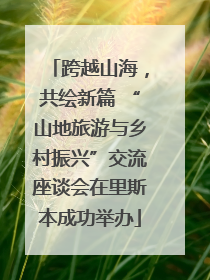 跨越山海，共绘新篇 “山地旅游与乡村振兴”交流座谈会在里斯本成功举办