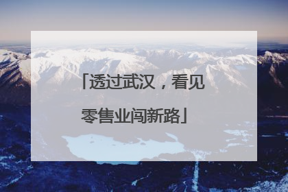 透过武汉，看见零售业闯新路