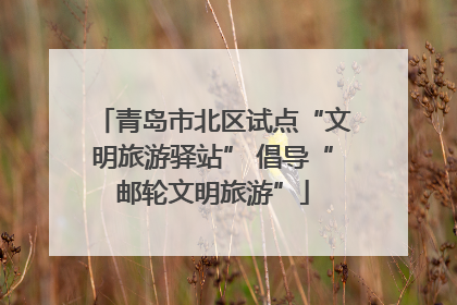 青岛市北区试点“文明旅游驿站” 倡导“邮轮文明旅游”