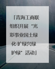 青海工商联组织开展“光彩事业国土绿化·扩绿兴绿护绿”活动