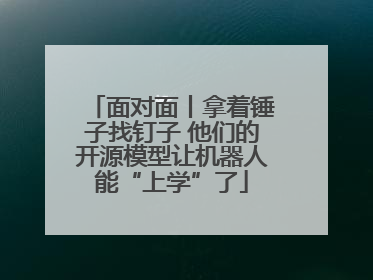 面对面丨拿着锤子找钉子 他们的开源模型让机器人能“上学”了