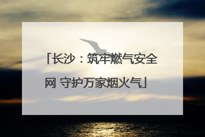 长沙：筑牢燃气安全网 守护万家烟火气