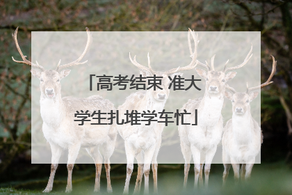 高考结束 准大学生扎堆学车忙
