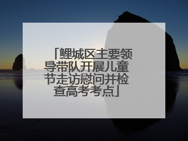 鲤城区主要领导带队开展儿童节走访慰问并检查高考考点