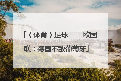 （体育）足球——欧国联：德国不敌葡萄牙