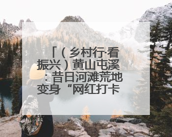 （乡村行·看振兴）黄山屯溪：昔日河滩荒地变身“网红打卡地”