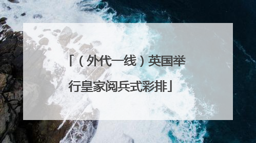 （外代一线）英国举行皇家阅兵式彩排