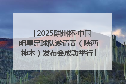 2025麟州杯·中国明星足球队邀请赛（陕西神木）发布会成功举行