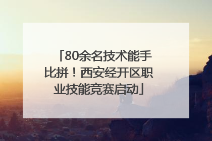 80余名技术能手比拼！西安经开区职业技能竞赛启动