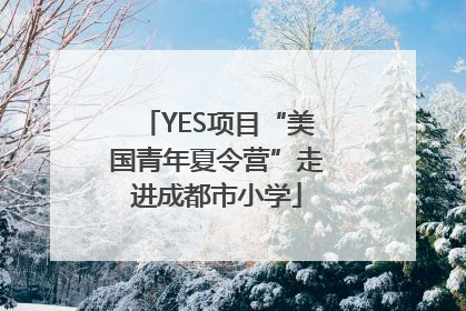 YES项目“美国青年夏令营”走进成都市小学